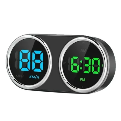 V15 HUD Visualizador Head-Up KMH / MPH Velocímetro Universal Monitor de Datos en Tiempo Real 5V para Conducción Automotriz - Negro