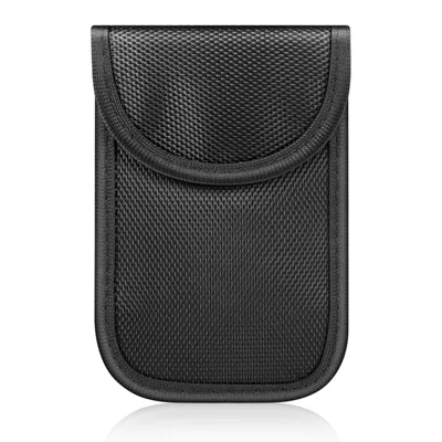 Bolsa de Armazenamento de Cartão de Crédito e Chave de Carro com Bloqueio RFID de Camada Dupla e Fivela Dupla