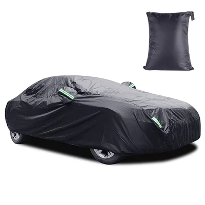Funda de coche plateada 1026 190T reflectante protección UV Impermeable - S