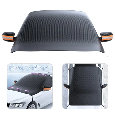 Cobertura Solar Dobrável para Para-brisa do Carro com Tiras Reflexivas Magnéticas