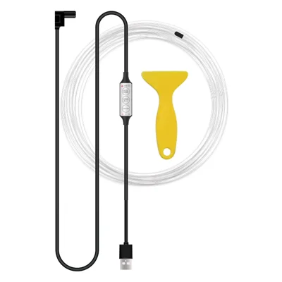 Bande lumineuse à LED RGB flexible de 2 m pour l'intérieur de la voiture, contrôlée par câble USB, H2U