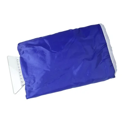 Luvas de Fleece Quente SD-3102 Raspador de Gelo Luvas de Inverno ABS+PS Pá de Limpeza de Neve para Vidros e Janelas de Carros - Azul Escuro