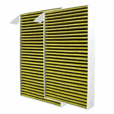 TS000274-2 2PCS Für Model 3 / Y 2017-2021 Faser-Tuch Autofilter Ersatz Lüftungsfilter
