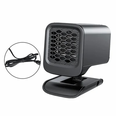 N02 12V Foldable Car Heater Windshield Defrosting Defogging Vehicle Interior Heating Fan
