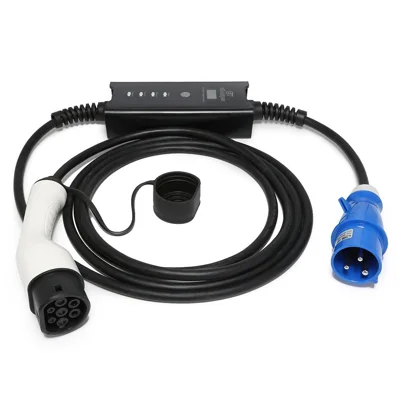 EU / UK Plug 32A New Energy Electric Vehicle Portable Charger with 5m Cable