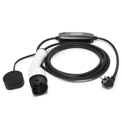 EU Plug 5m Cable Portable Charger for New Energy Electric Vehicle - 16A