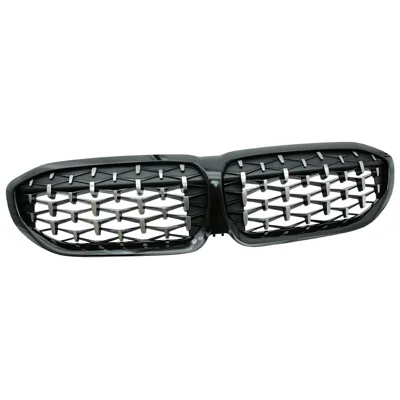 WINAUTO Car Front Air Inlet Vent Mesh Cover for 3 Series G20 2013-2019 Grid Cover - Half Black