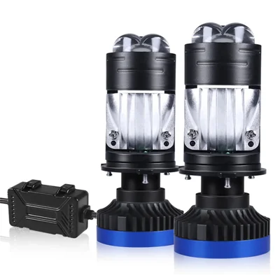 H4 1 par højhedslysende 12 V bil LED-forlygter høj/low beam projektorlampe