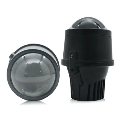 WINAUTO 1 Pair 2.5-inch Car LED Fog Light High Low Beam Lamp for Snowy Rainy Day