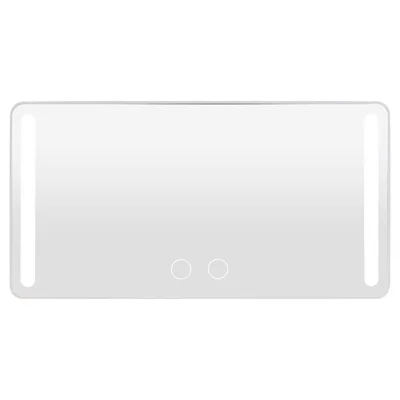 USB Powered Car Sun Visor LED Vanity Mirror Touch Control Makeup Mirror Gift for Truck SUV - White