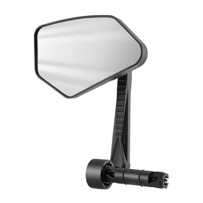 WEST BIKING YP0720054 1 pièce Rétroviseur pour vélo réglable à 360 degrés, grand angle, pour guidon de vélo de 15-20 mm - Noir