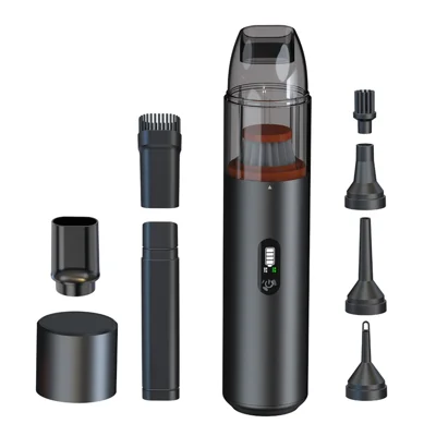 V22S Car Home Vacuum Cleaner Wireless Wet / Dry Powerful Suction Portable Handheld Cleaning Tool - Black