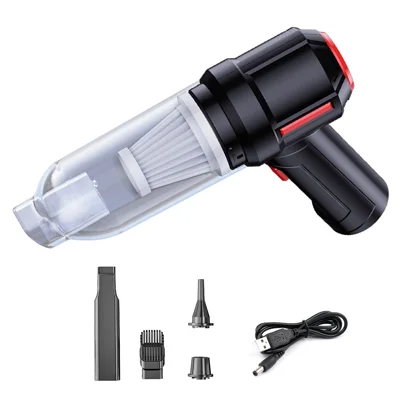 SUITU ST-6629 Aspirateur à main pour voiture, Aspirateur sans fil portable rechargeable - Noir