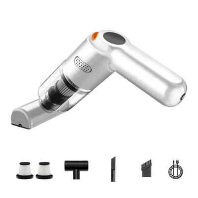 KBN-010 10000Pa Car Vacuum Cleaner with Replacement Filters Cordless Vacuum Cleaner - White