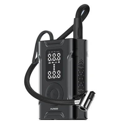 XUNDD XDOT-071 Auto Stop Portable Smart Air Pump Multipurpose Inflator with LED Flashlight Emergency Power Bank