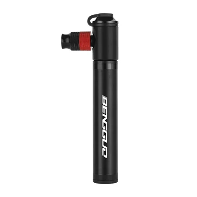 BENGGUO BG-1634 Portable Bike Pump Bicycle Tire Inflator Hand Pump High Pressure 110PSI (No CO2 Gas Cylinder), Black
