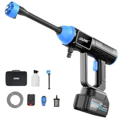 MDHL 8109 Brushless Motor Electric Pressure Washer Car Washing Machine 48VH Car Water Gun with Tool Box - Black / US Plug