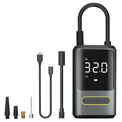 ATJ-8466 17MM Air Cylinder Tire Inflator Air Pump Cellphone Charger Power Bank
