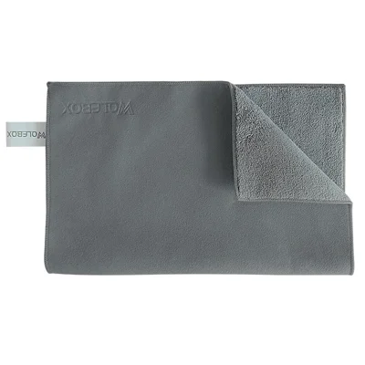 WOLFBOX Coral Fleece + Suede Cleaning Cloth Car Cleaner Towel SUV Wash Wipes 30x40CM - Gris