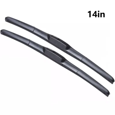 2Pcs Universal Three-Stage Car Wiper Blade ABS+Rubber Noiseless Vehicle Wiper Blade - 14-inch