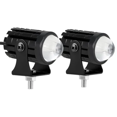 2Pcs IP67 Waterproof Motorcycle Super Bright Spotlight ATV Motorbike LED Headlights