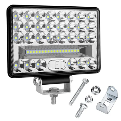 144W 48-LED Car Truck Forklift Driving Work Light Waterproof 5-inch Engineering Vehicle Spot Flood Light