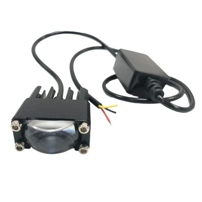 1-LED Car Grille Light IP67 Waterproof 18W Yellow and White Dual Color Auxiliary Lamp for SUV ATV Truck - Black
