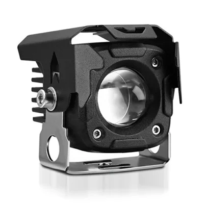 SK1 15 W Projecteur LED monoculaire pour moto, lumière auxiliaire bicolore 6000 lm, noir