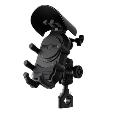 WUPP CS-2056B2 Motorcycle Handlebar Phone Holder Anti-Shock Phone Mount Stand
