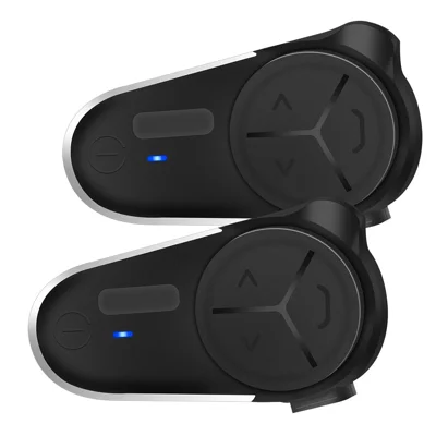 BT-S5 2Pcs Motorcycle Bluetooth-Compatible Intercom 10 Riders 3000m Range Multitasking Audio Noise Cancelling Speaker