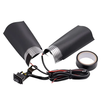 WUPP CS-043A1 Manopole Riscaldate Elettriche per Motocicletta 12V, Supporto Regolazione Temperatura