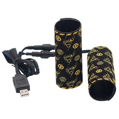 WUPP CSZH-974K1 Guanti riscaldati per moto con funzione di memoria e design a motivo Manicotto elettrico che supporta la regolazione di 6 temperature