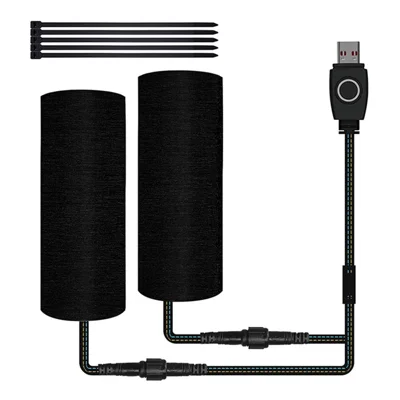 WUPP CSZH-974D4 5V USB Riscaldato Impugnature con 3 Modalità di Temperatura Regolabile, Versione a Nastro Adesivo