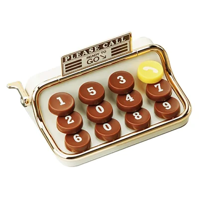 ROCK Retro Car Parking Number Plate, Typewriter Design, One Click Hide, Anti Slip Base