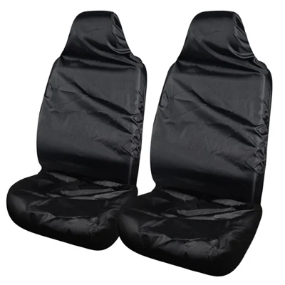 ZJ-784 2Pcs Car Front Seat Dust Cover Waterproof Polyester Seat Protector Sleeve