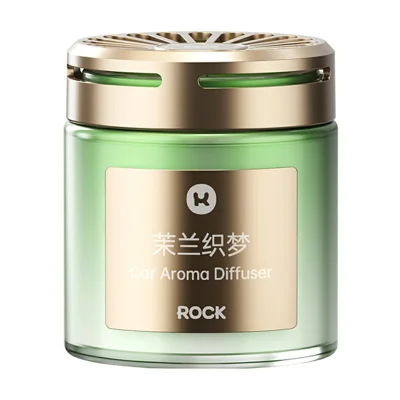 ROCK 180g Car Air Freshener Gel Jar with 360 Degree Diffusion and 100-Day Fragrance for Vehicle Interiors