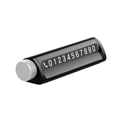 Parking Number Plate with Aromatherapy Multi-function Car Safety Hammer Window Breaker - Grey
