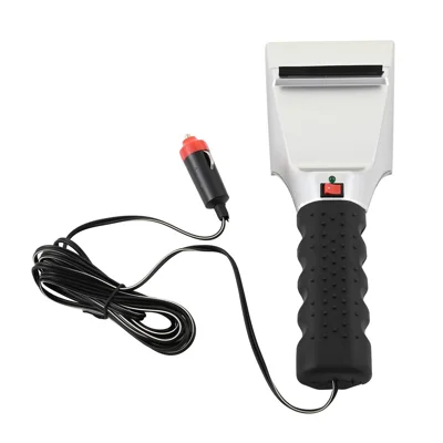 Pala quitanieves eléctrica de 12 V para coche, de plástico y metal, y rascador de limpiaparabrisas de invierno