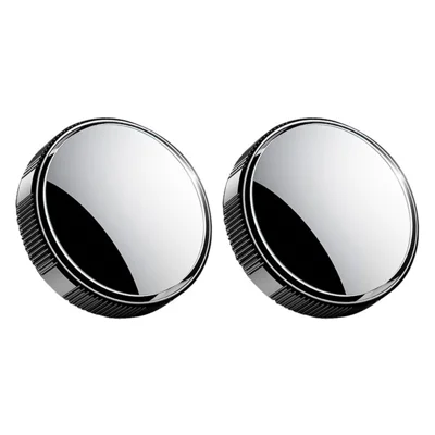 2Pcs Blind Spot Mirrors Rotating Automotive Side Blindspot Mirror for Car Waterproof HD Rear Glass - Tarnish