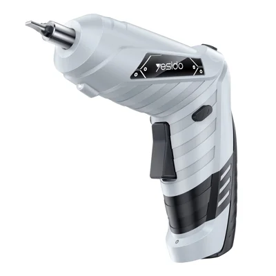 YESIDO EC34 Electric Screwdriver Kit Cordless Dual Purpose Straight Gun Type Repair Tool with LED Light for Home DIY Repair