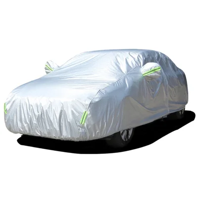 004 Capa para Carro de Exterior Proteção Solar a Prova de Neve Folha de Alumínio com Faixas Refletoras / Bolsa de Armazenamento - 2XL