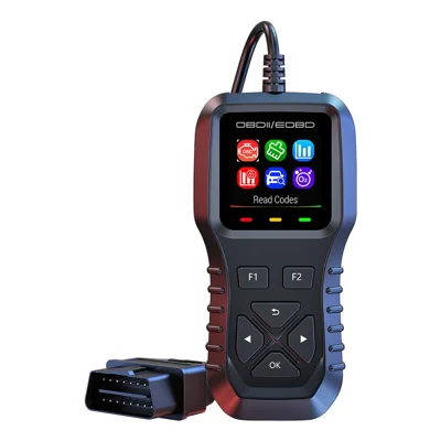 K1 Car OBD2 Diagnostic Scanner Color LCD Display 36600 Engine Codes Clear Tool Real Time Data Stream - Black