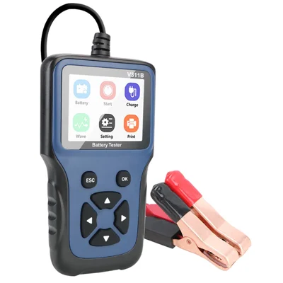Testeur de batterie CCA 12V V311B 2,8 pouces Écran numérique Analyseur d'outil de test pour voiture / bateau / moto
