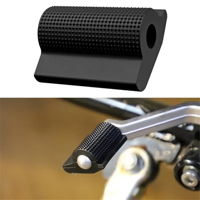 Universal Motorrad Umschaltgetriebehebel Pedal Gummiabdeckung Anti-Skid-Schuh-Protektor Fuß-PEG-Zeh-Gel-Motorrad-Zubehör - Schwarz