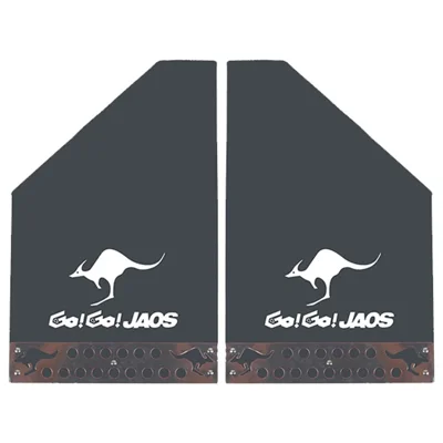CARFU AC-228 2Pcs Universal Car Mud Flaps PE+EVA Vehicle Wheel Mudguard - Black