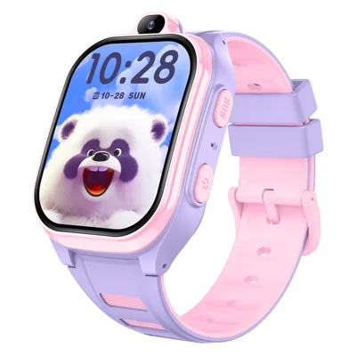 D19 2.0 Inch 4G Kids Smart Watch SOS Call 2GB RAM 16GB ROM GPS Tracker (Europe  /  Asia  /  Africa Version) - Purple