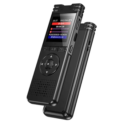 Enregistreur vocal portable de réduction de bruit 8828 Microphone 6D Capture à 360° Stylo d'enregistrement avec fonction MP3 pour les étudiants et les réunions