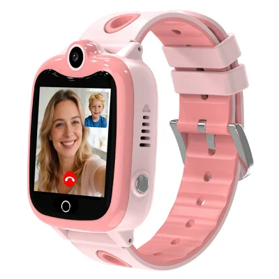 DH10 Kinder GPS Smartwatch 4G Smartwatch mit Anruf, Familienstimme, SOS, IP67 wasserdicht (Europa / Asien / Afrika Version) - Rosa