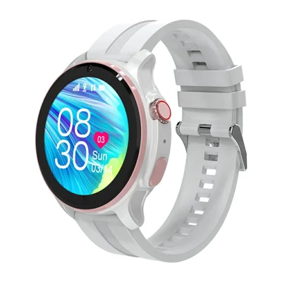 LT46 1,38 Zoll IPS-Bildschirm 4G Kinder-Smartwatch GPS-Ortung SOS-Videoanruf IP67 wasserdicht – Silber