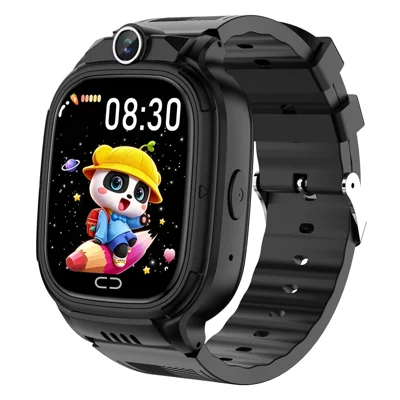 H8 4G Children Smartwatch 1.44 inch Touchscreen SOS Video Calling WiFi / LBS Tracking Watch (Europe  /  Asian  /  Africa Version) - Black